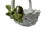 1950s Mid 20th Century Trilady Porcelain Hand Basket Made in Italy For Sale - Image 5 of 5