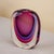 Magenta and Blue Sommerso Murano Glass Vase by Luigi Onesto for Vetreria Artistica Oball, 1980s For Sale - Image 6 of 6