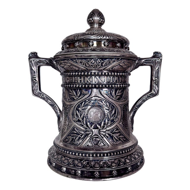 Royal Presentation Vessel of King Christian IX from E. F. Dahl, 1904 For Sale