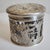 19th Century German Hanau .800 Silver & Heavy Glass Putti Dresser Jar For Sale - Image 15 of 16