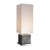 Club Three ribbed table lamp in glazed ceramic with chromed brass base with dedicated shade. European Plug (up to 250V).