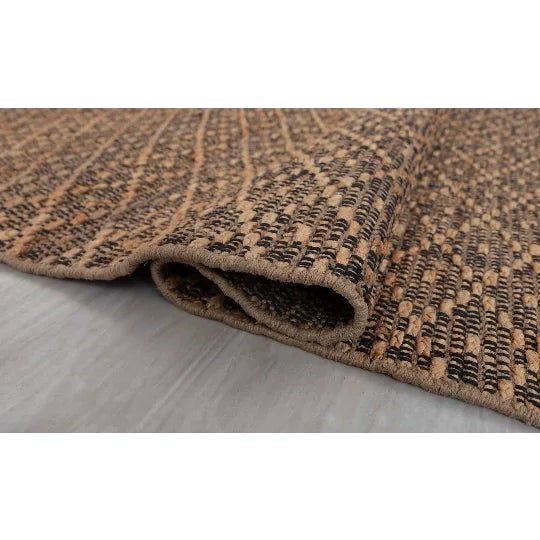 Gold Black Jute Boho Hand Woven High Nordic Scandinavian 8x10 Ft. For Sale - Image 6 of 11