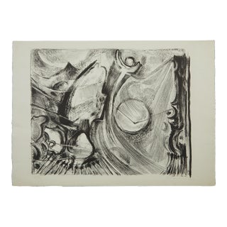 Mid Century Block Print #48 Revised Edition Unknown Artist 1958 on Watercolor Paper For Sale