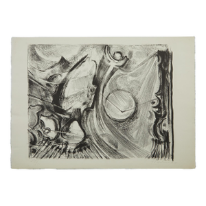 Mid Century Block Print #48 Revised Edition Unknown Artist 1958 on Watercolor Paper