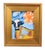 2020s Whimsical Impressionist Cow Painting Including the Antiqued Gold Wood Frame For Sale - Image 5 of 5