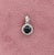 Ceylon Blue Sapphire Pendant With Natural Diamond Halo: Solid 14k Gold Round 4mm For Sale - Image 4 of 5