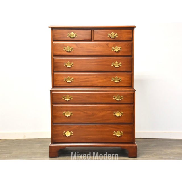 Henkel Harris Solid Cherry Tall Dresser Chairish