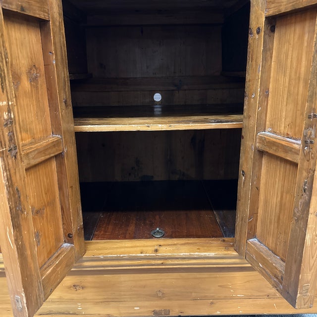 Vintage Elmwood Storage Cabinet With Hidden Compartment For Sale In San Francisco - Image 6 of 12