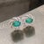 Diamond Emerald Earrings 14 Karat White Gold 2.17 TCW Certified For Sale In New York - Image 6 of 14
