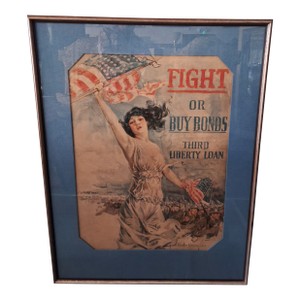 Howard Chandler Christy Fight or Buy Bonds 1917 War Poster