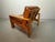 Mid-Century Brutalist Bonanza Armchair in Cognac Leather with Wooden Frame by Esko Pajamies, Finland, 1960s For Sale - Image 6 of 8