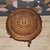 Brown Chippendale Round Side Table with Shelf Wicker and Glass by Ilse Möbel, 1960s For Sale - Image 8 of 15