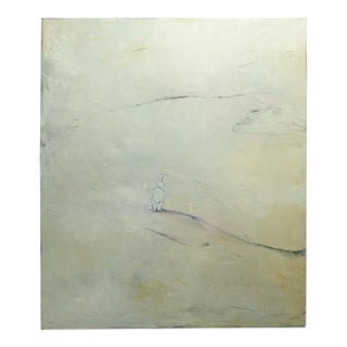 Existential Bunny Painting, Acrylic on Canvas For Sale