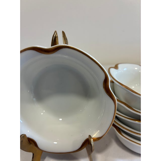 Early 20th Century Vintage Haviland & Co. Limoges Gold Rim Sauce Dishes, Set of 11, France For Sale - Image 5 of 10