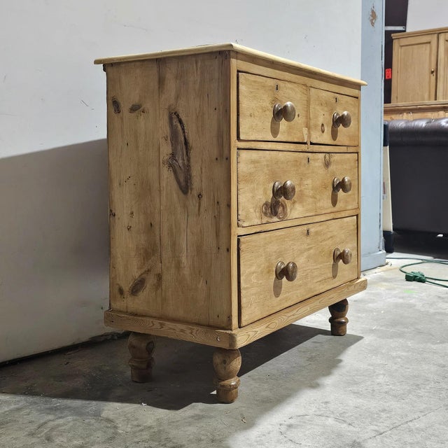 English Antique English Pine Petite Dresser or Nightstand - Circa 1870 For Sale - Image 3 of 13