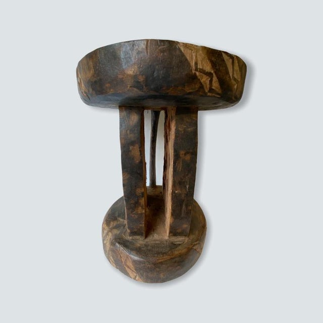 Vintage Tonga Stool, Zimbabwe For Sale - Image 4 of 9