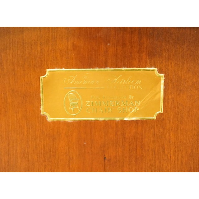 Set of 4 Zimmerman American Heirloom Colonial / Early American Ladderback Dining Chairs For Sale - Image 10 of 11