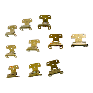 Vintage 1970s Brass Self-Closing Cabinet Hinges - 18
