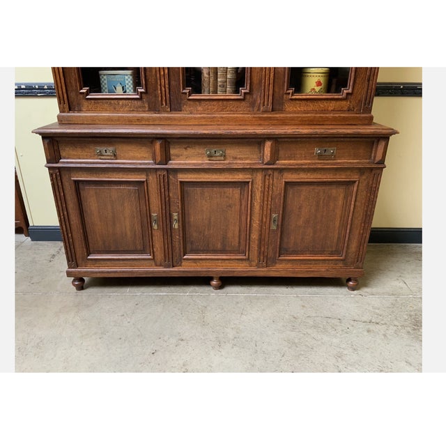 Antique Art Nouveau Bookcase, 1910 For Sale - Image 9 of 10
