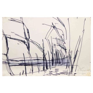 Reynold Arnould, Landscape, 1977, Drawing For Sale