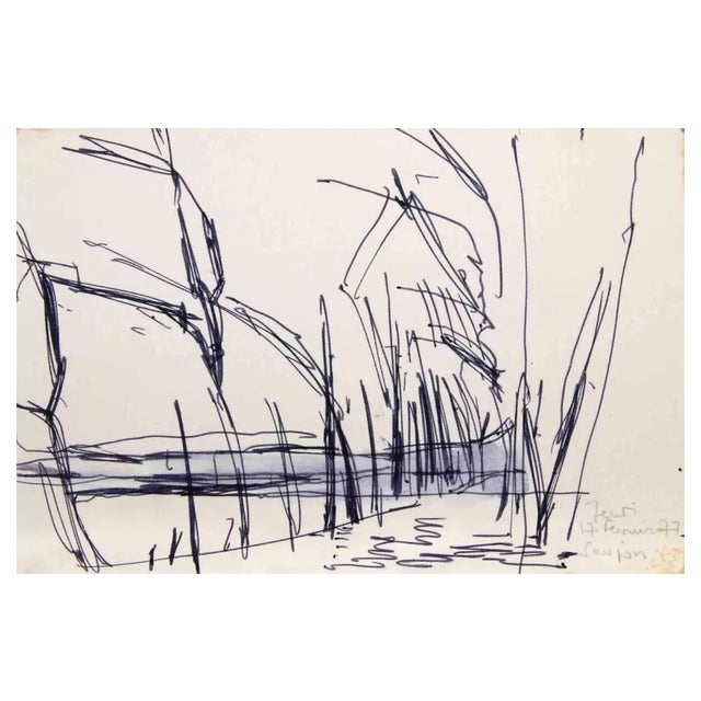 Reynold Arnould, Landscape, 1977, Drawing For Sale