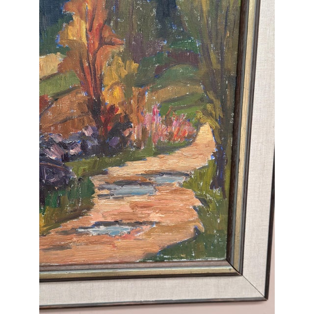 G. Grontzon, The Hillside Path, 1950s, Oil on Canvas, Framed For Sale - Image 7 of 18