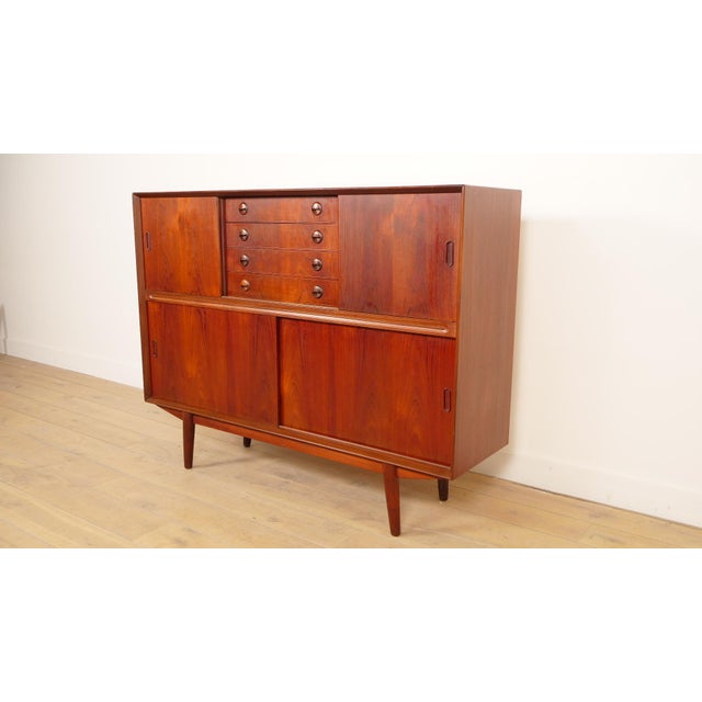 Mid-Century Modern Vintage Teak Bar Cabinet, 1960s For Sale - Image 3 of 16
