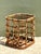 Vintage Rattan and Glass Accent Table For Sale - Image 9 of 14