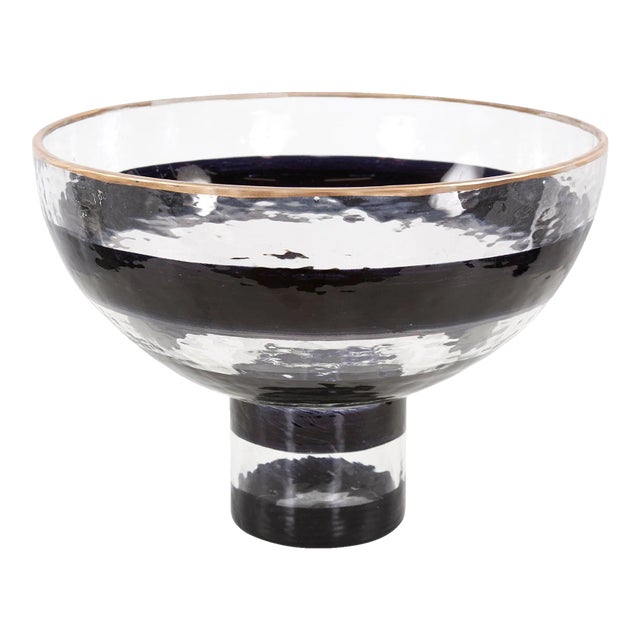 The Vector Pedestal Glass Bowl For Sale