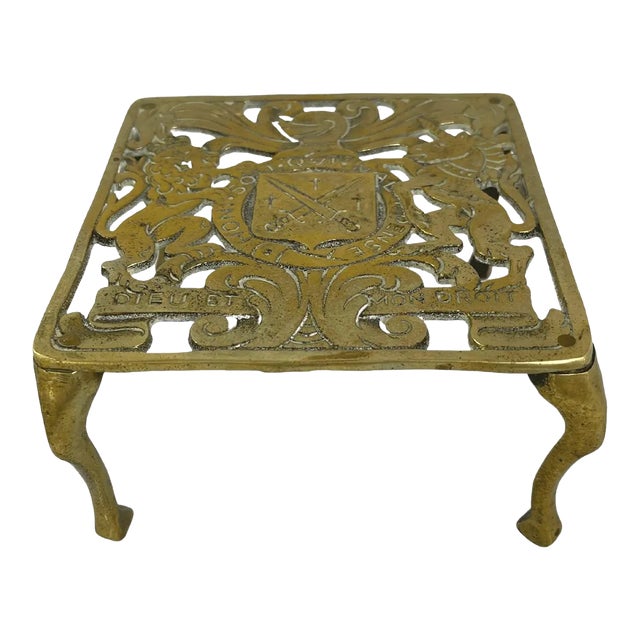 Antique Brass Trivet Chairish