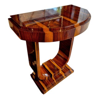 20th Century Art Deco Console Table in Wood, France For Sale