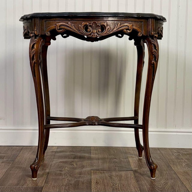 Vintage Louis XV Style Marquetry Side Table For Sale In Salt Lake City - Image 6 of 16