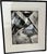 Abstract cubism signed black and white 3/12 limited edition print on paper, newly framed.