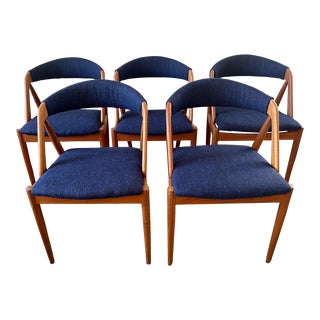 Kai Kristiansen Model 31 Chairs in Teak - Set of Five For Sale
