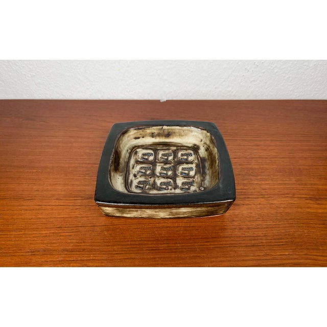 Mid-Century Modern Danish Brutalist Ceramic Bowl by Jorgen Mogensen for Royal Copenhagen, 1960s, in Very Good conditions....