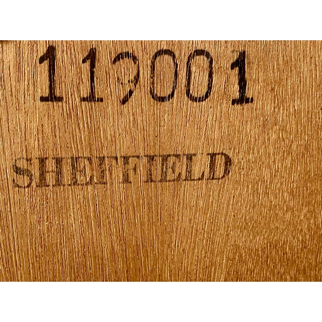 Traditional Ethan Allen Rare Mid 20th Century Georgian Court Sheffield Finish Solid Cherry Console Mint Condition For Sale - Image 3 of 11