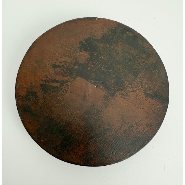 Bronze Italian Bronze & Leather Equestrian Ashtray Catchall For Sale - Image 8 of 10