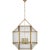 Morris Grande Lantern in Gilded Iron with Clear Glass Designer: Suzanne Kasler Canopy: 4.75" Round Mounting: Chain Shade...