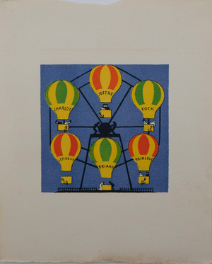 Lucien Boucher, La roue en montgolfière, Lithograph