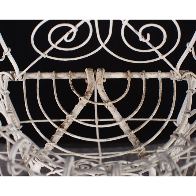 English Victorian Three-Tier Demilune Wire Garden Plant Stand For Sale - Image 10 of 18