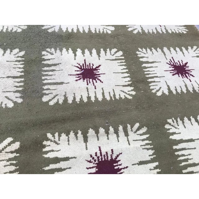 French Art Deco Rug, 1940s For Sale - Image 11 of 14