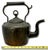 Unusual Antique 1870s English Maker Copper Tea Kettle With Ring Finial Lid and Hook Handle Hanger Design For Sale - Image 12 of 12