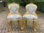 1950s French Louis XVI Gold Beech Damask Side Chairs - Pair For Sale - Image 9 of 9