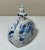Late 19th Century European Folk Art Delft Style Blue White Floral Painted Wood Perfume Flask Bottle For Sale In Phoenix - Image 6 of 10