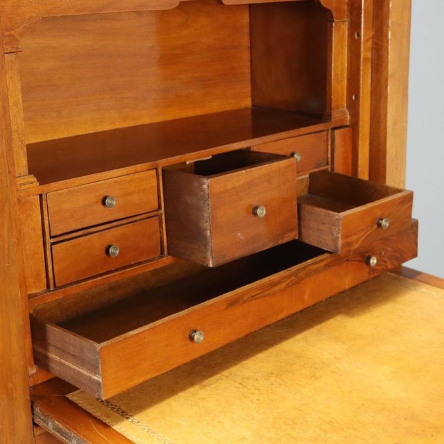 Wood Carlo X Walnut Secretaire with Oak Interiors For Sale - Image 7 of 15