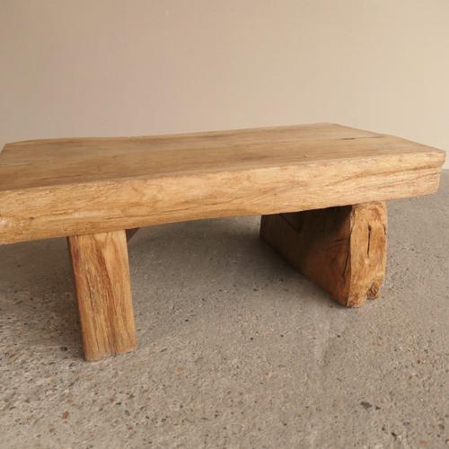 Rustic Oak Coffee Table For Sale - Image 5 of 9