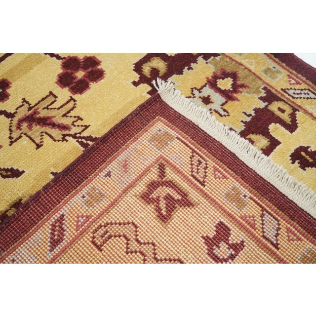 Oushak Rug 4'1'' X 6'1'' For Sale - Image 9 of 9