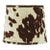 12" Brown Faux Cowhide Drum Lamp Shade For Sale