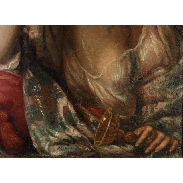 After Carlo Francesco Nuvolone, The Suicide of Queen Sophonisba, 17th Century, Oil Painting on Canvas, Framed For Sale - Image 7 of 13