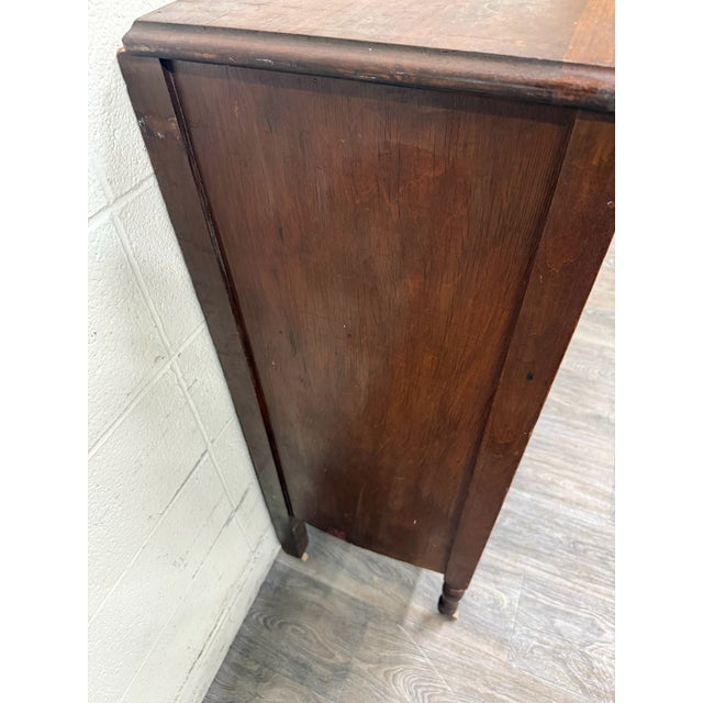 Victorian Antique Late Victorian Walnut Chest of Drawers For Sale - Image 3 of 17